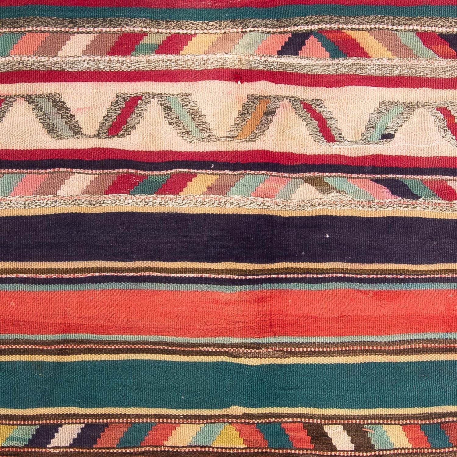 Tapis Kelim - Vieux - 204 x 184 cm - multicolore