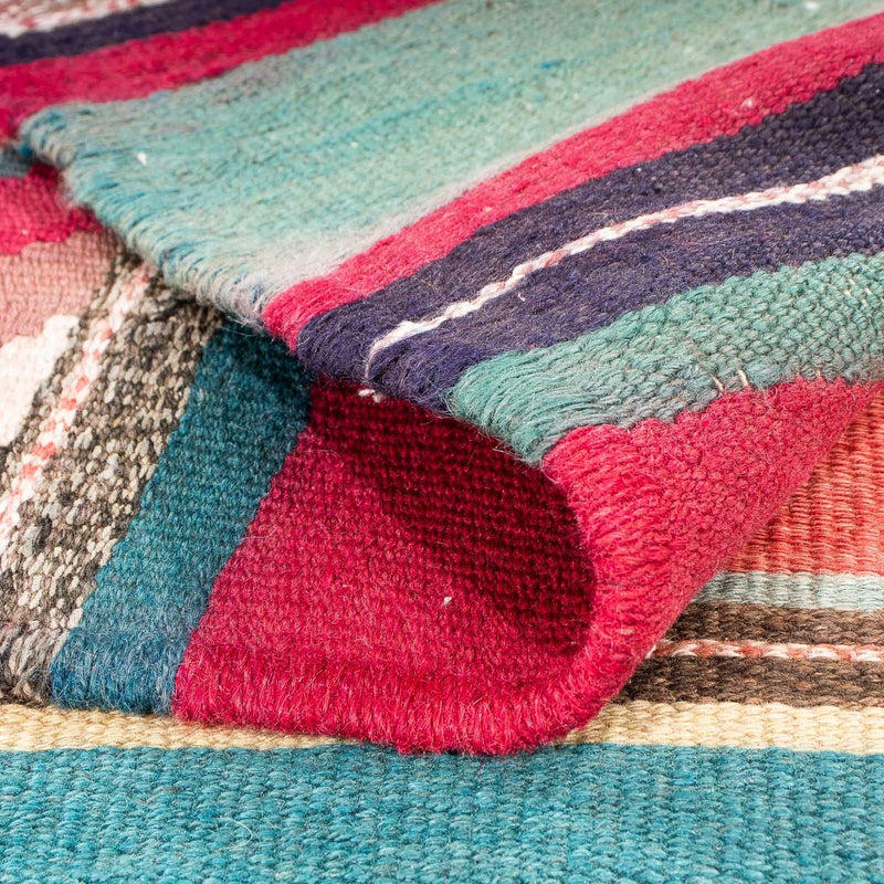 Tapis Kelim - Vieux - 204 x 184 cm - multicolore