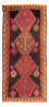 Tapis de couloir Tapis Kelim - Vieux - 340 x 150 cm - multicolore