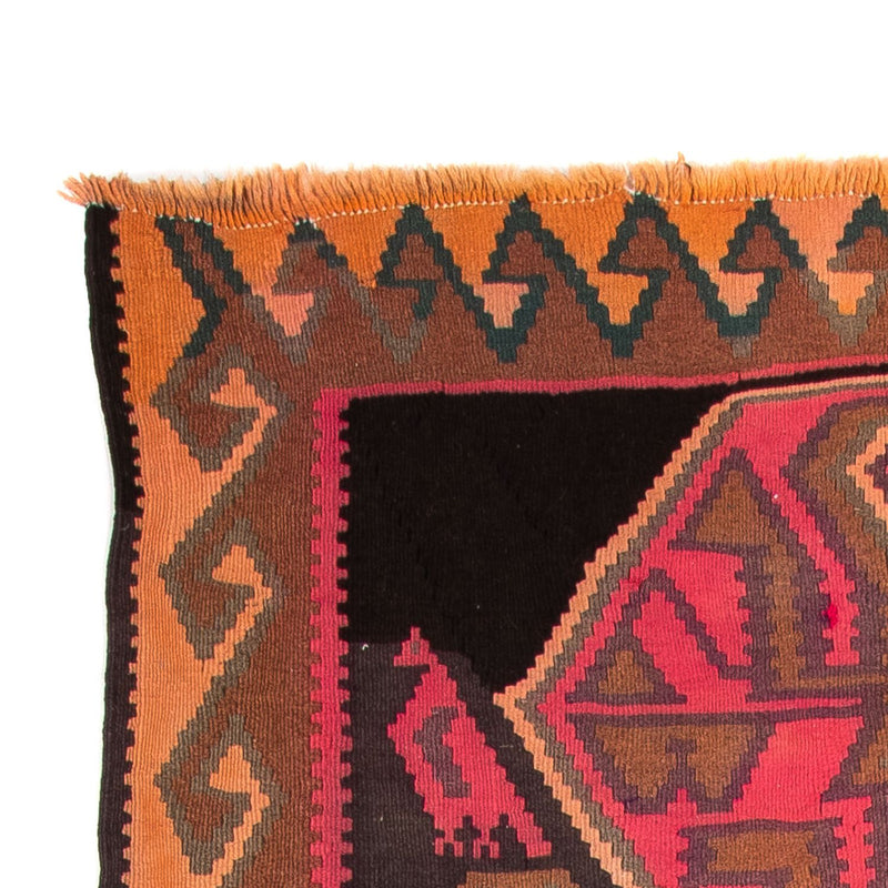 Tapis de couloir Tapis Kelim - Vieux - 340 x 150 cm - multicolore