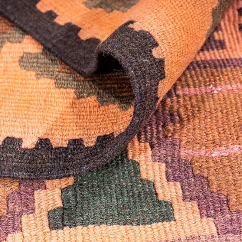 Tapis de couloir Tapis Kelim - Vieux - 340 x 150 cm - multicolore