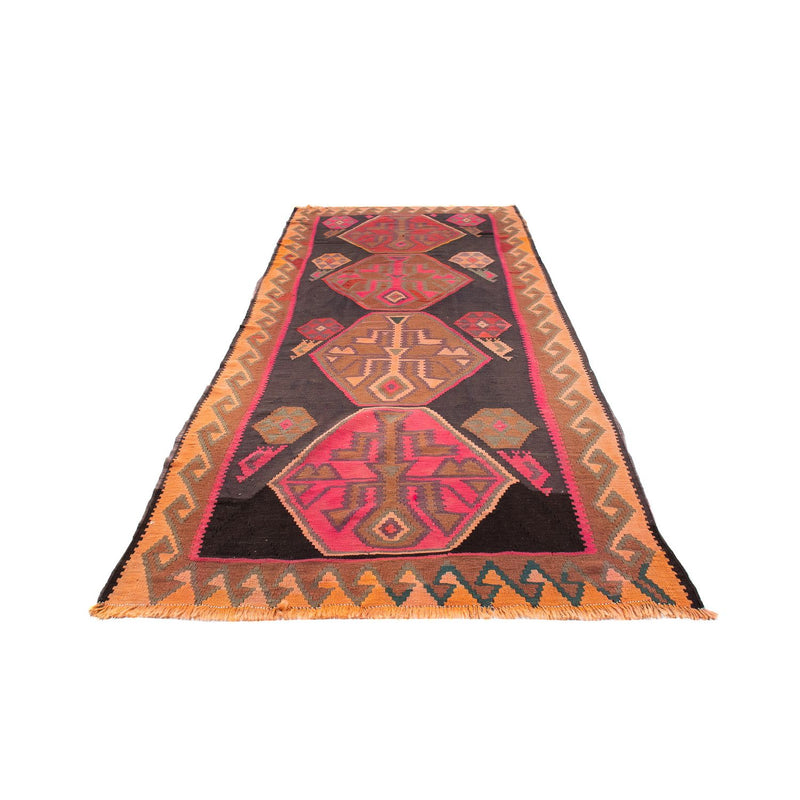 Tapis de couloir Tapis Kelim - Vieux - 340 x 150 cm - multicolore