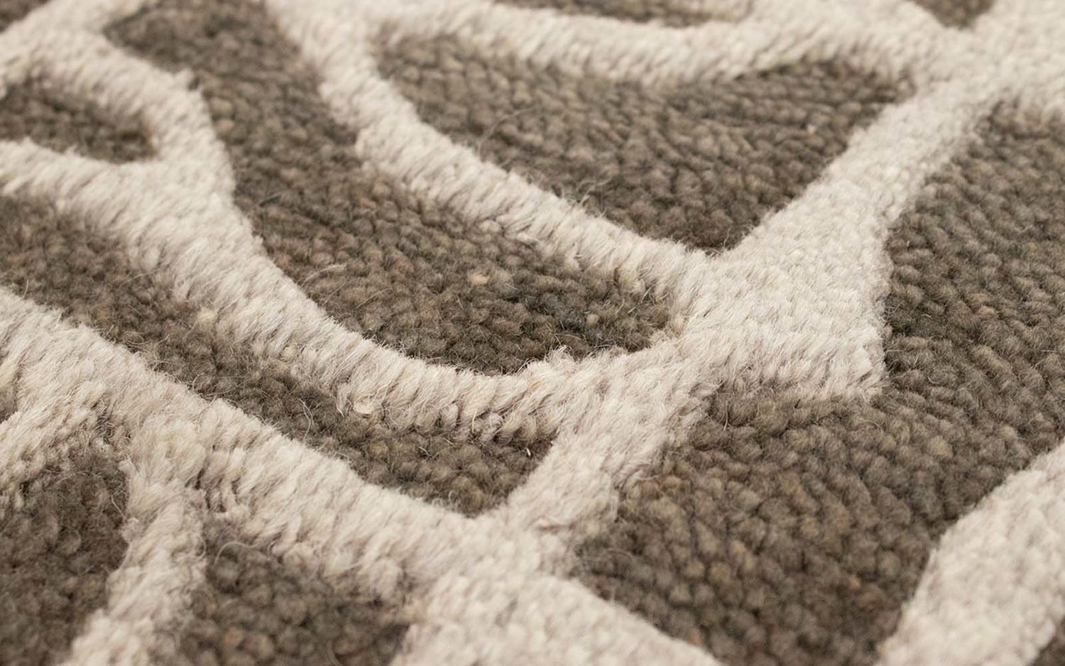 Tapis Gabbeh - Indus - 90 x 60 cm - gris