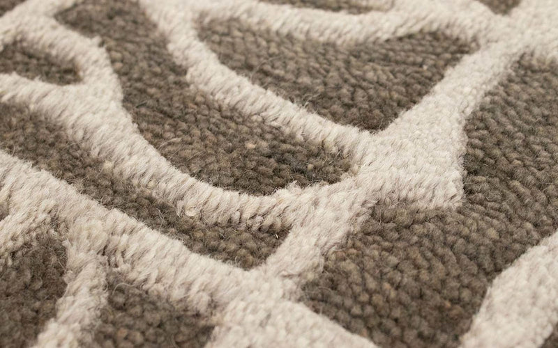 Tapis Gabbeh - Indus - 90 x 60 cm - gris