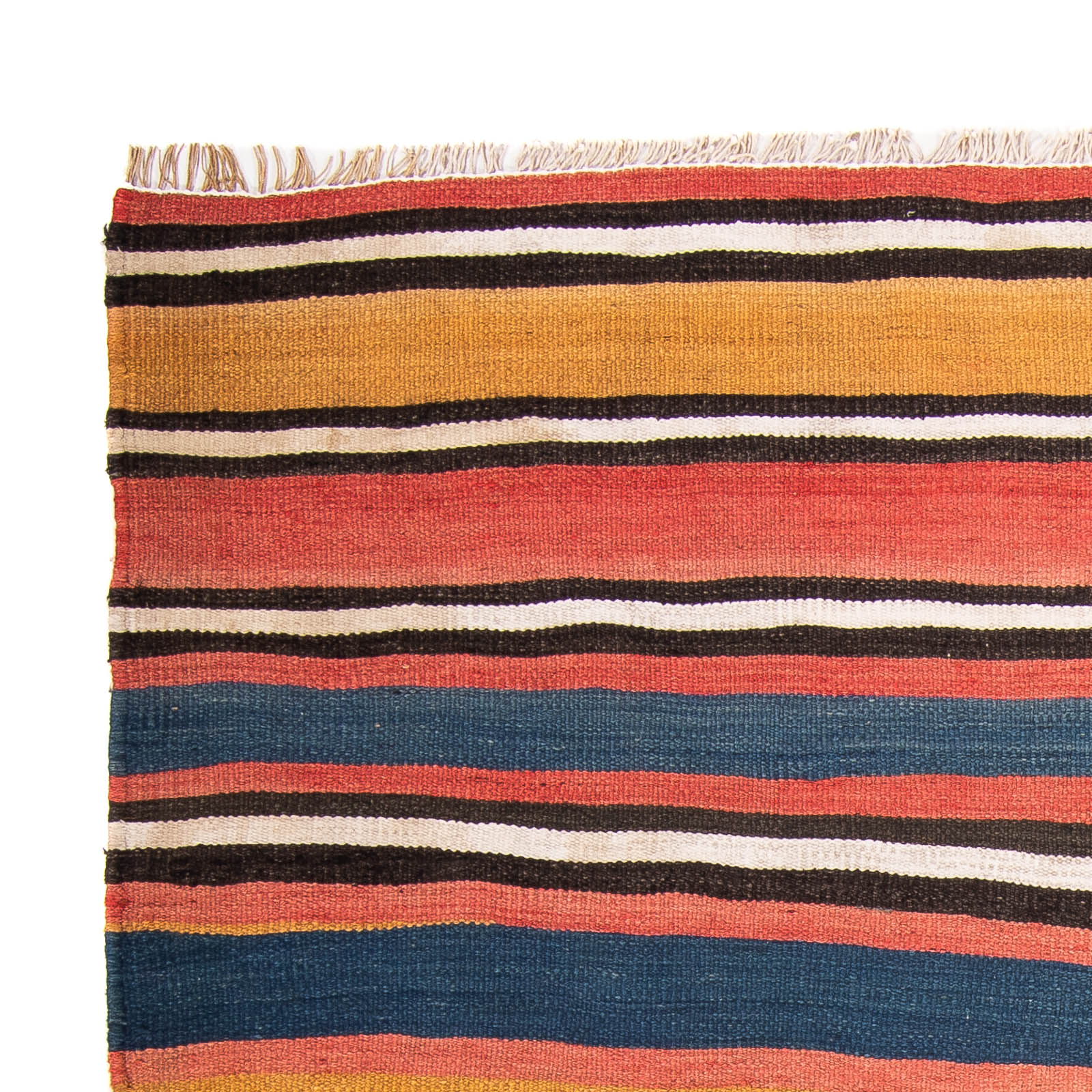 Tapis Kelim - Vieux carré  - 140 x 130 cm - multicolore