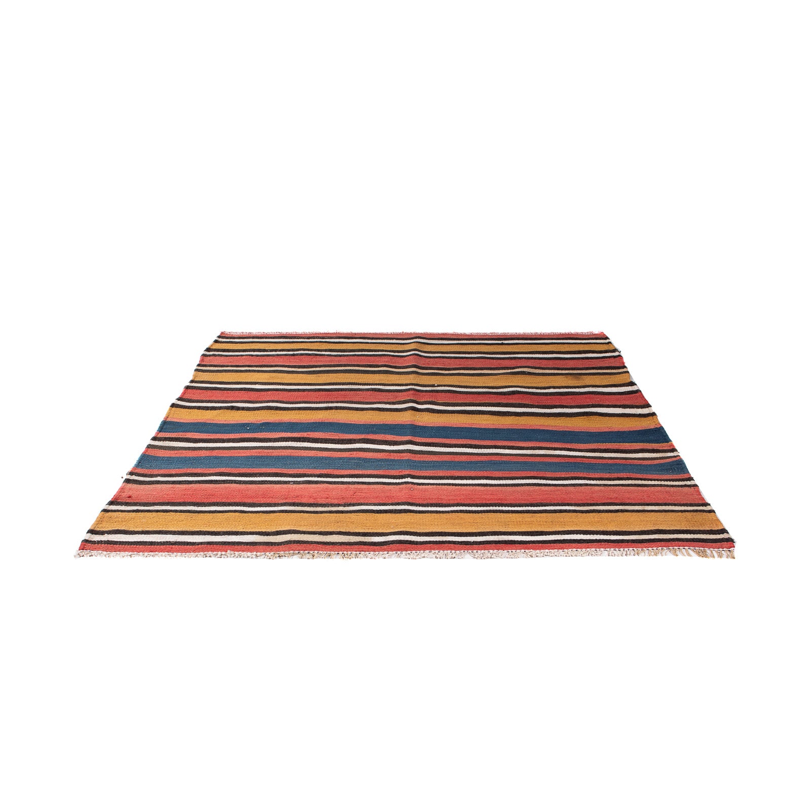 Tapis Kelim - Vieux carré  - 140 x 130 cm - multicolore