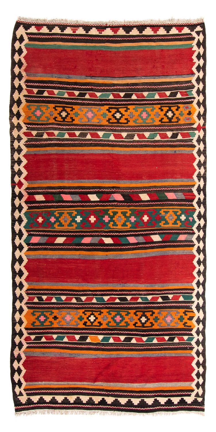 Tapis de couloir Tapis Kelim - Vieux - 270 x 145 cm - multicolore