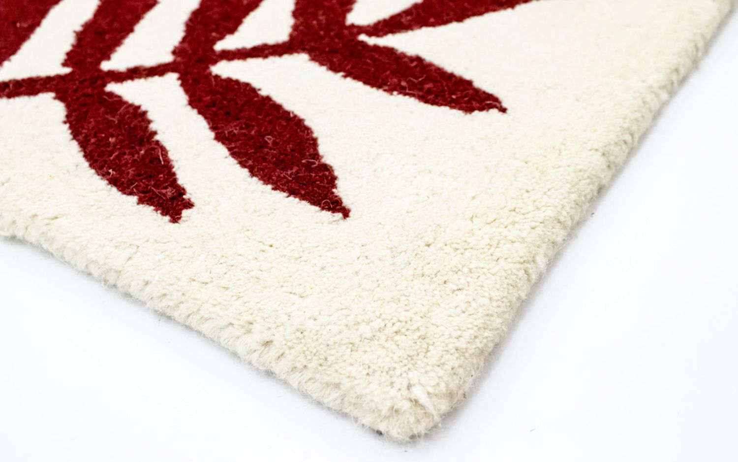 Tapis en laine - 148 x 90 cm - beige