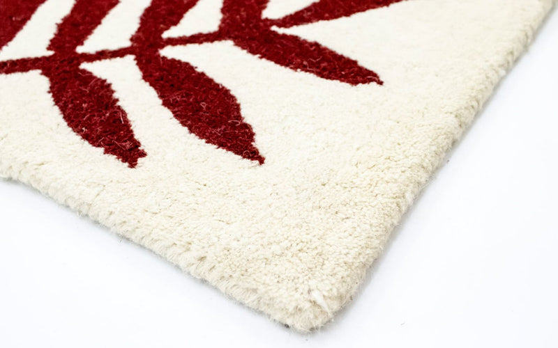 Tapis en laine - 148 x 90 cm - beige