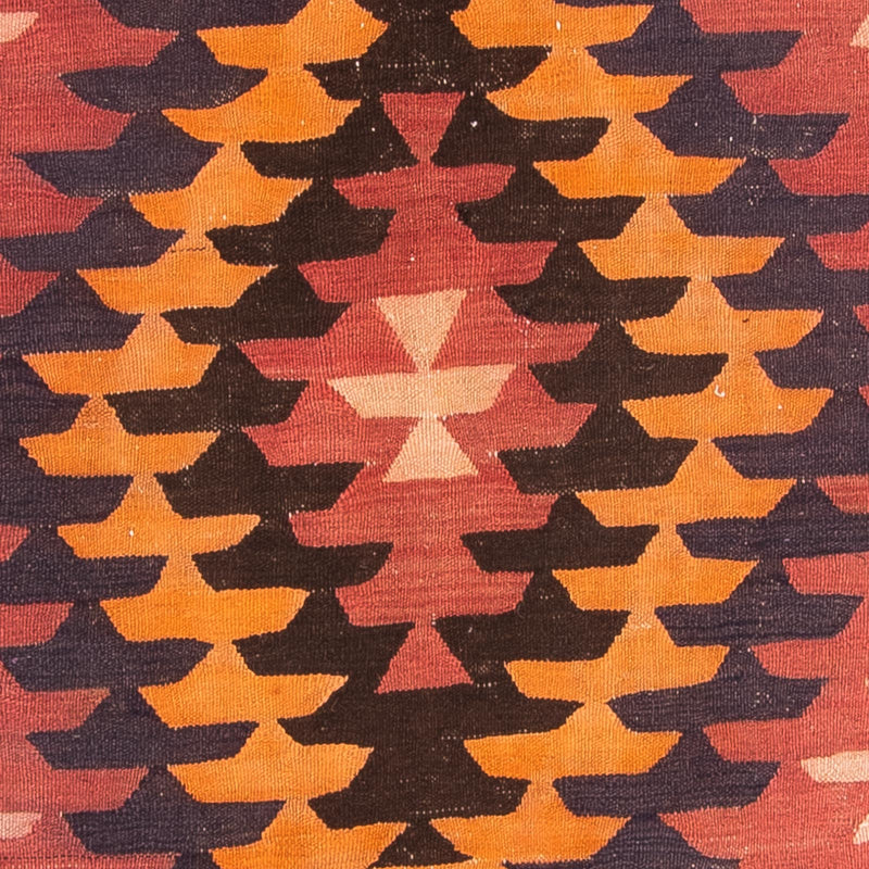 Tapis de couloir Tapis Kelim - Vieux - 390 x 130 cm - multicolore