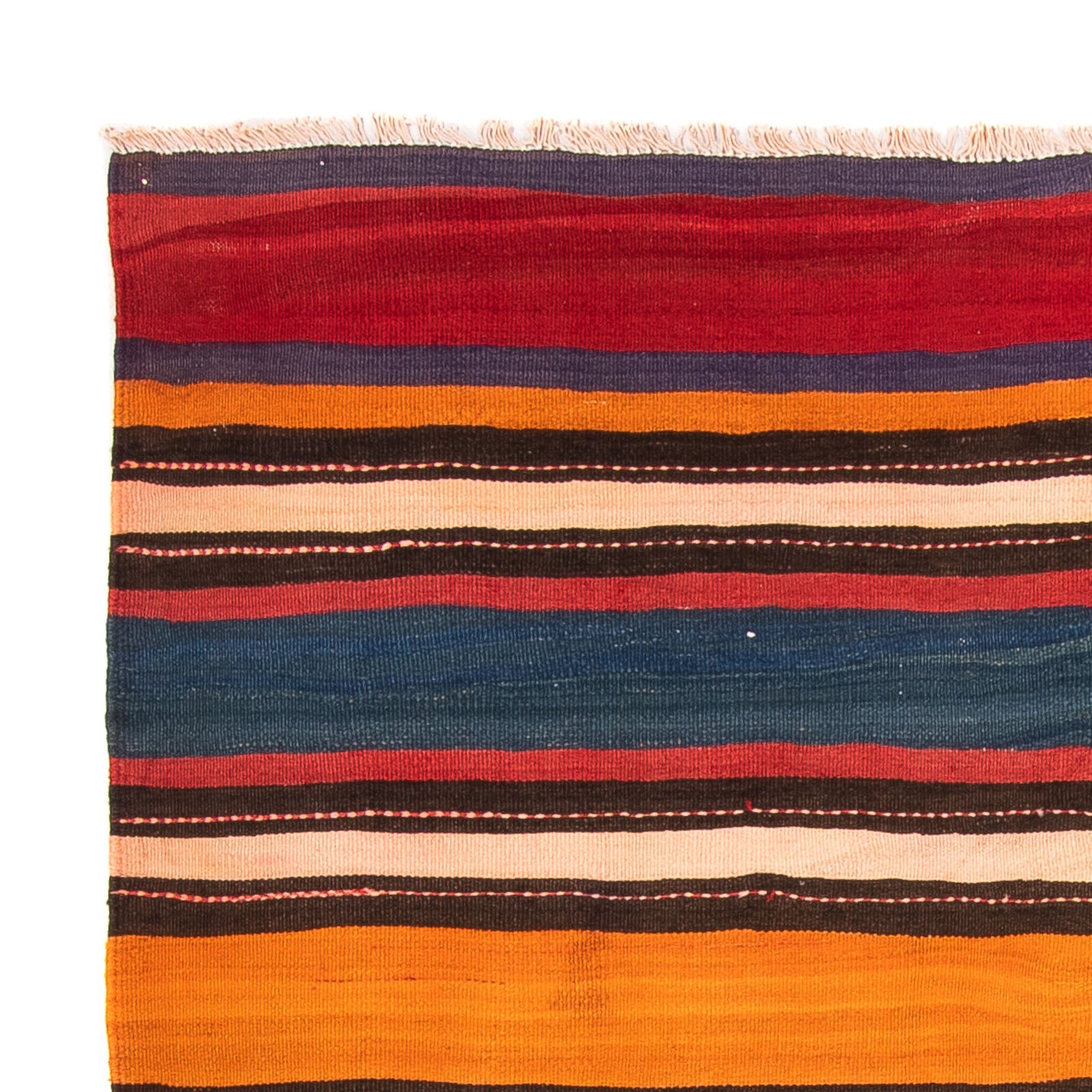 Tapis Kelim - Vieux - 200 x 165 cm - multicolore