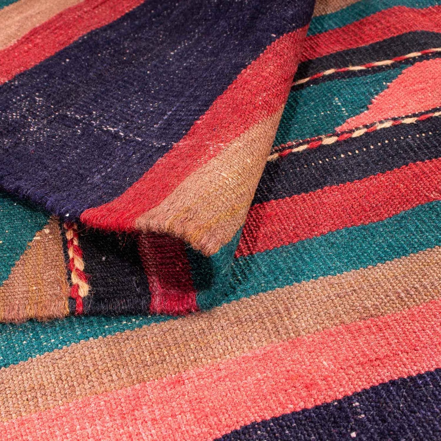 Tapis Kelim - Vieux - 170 x 160 cm - multicolore