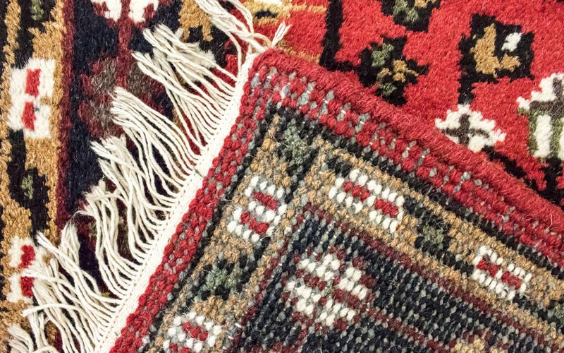 Tapis oriental - 160 x 90 cm - rouge