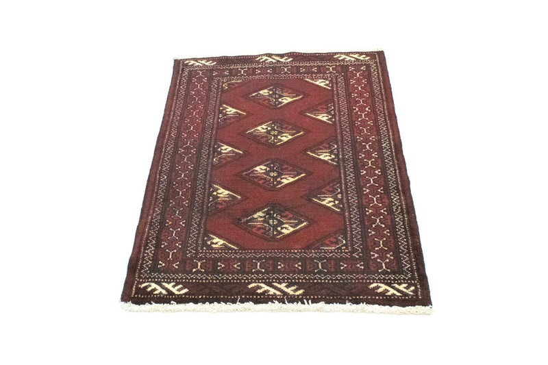 Tapis Turkaman - 95 x 66 cm - rouge