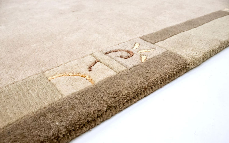 Tapis Népalais - 191 x 121 cm - beige