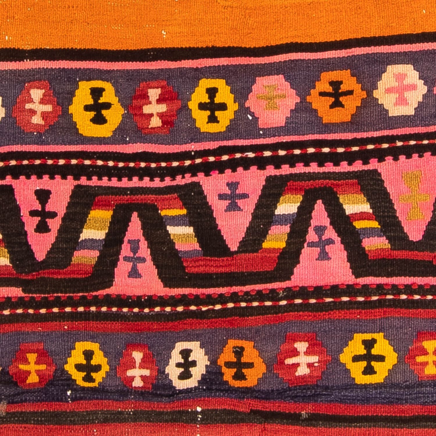 Tapis Kelim - Vieux - 220 x 135 cm - multicolore