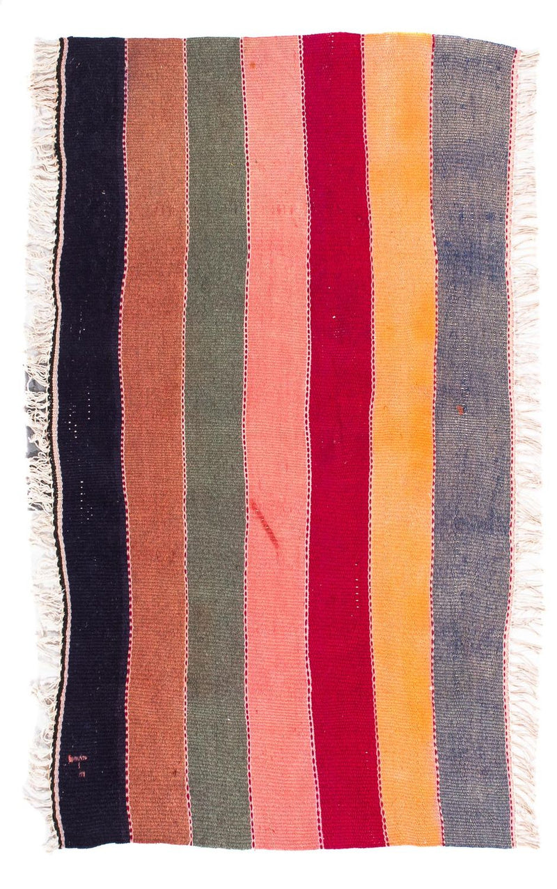 Tapis Kelim - Vieux - 110 x 65 cm - multicolore