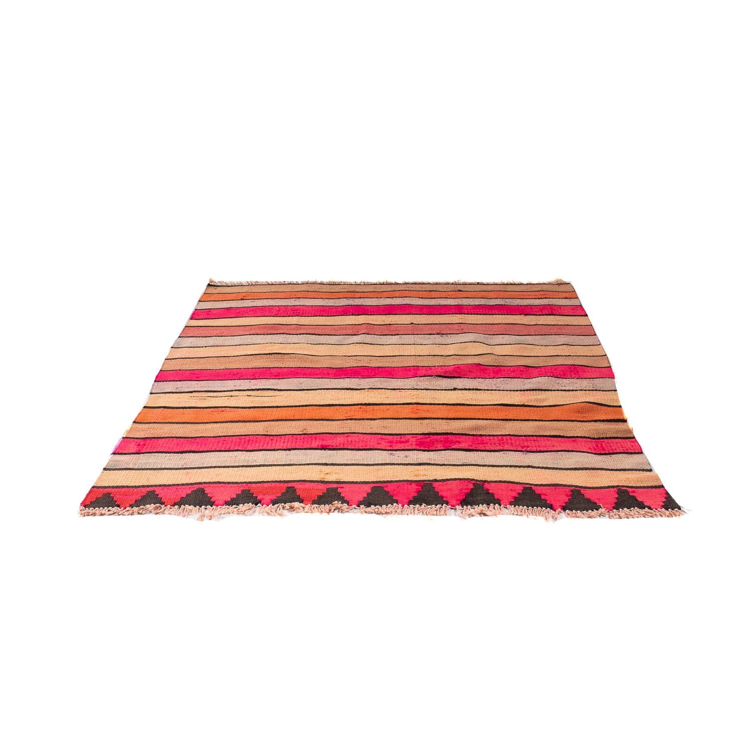 Tapis Kelim - Vieux carré  - 120 x 110 cm - multicolore