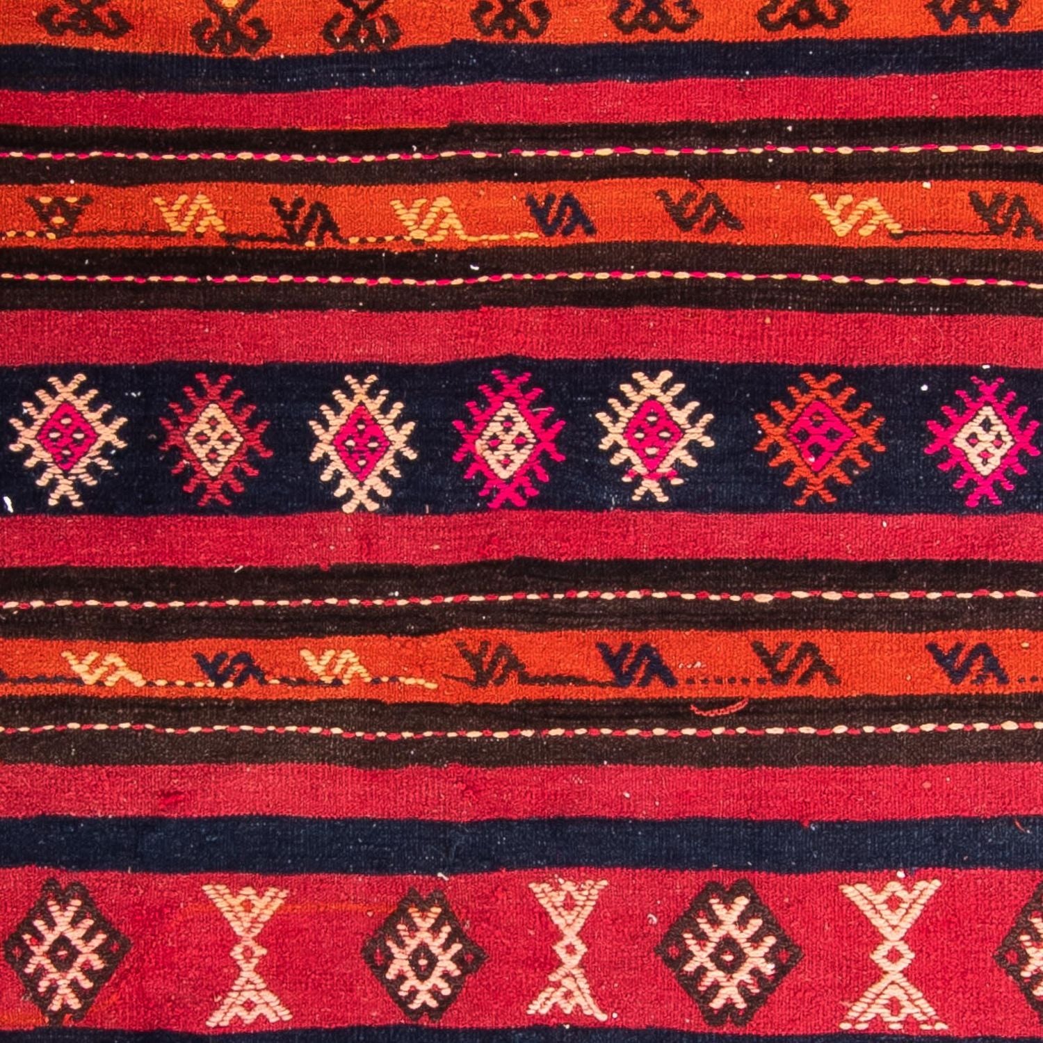Tapis Kelim - Vieux - 200 x 160 cm - multicolore