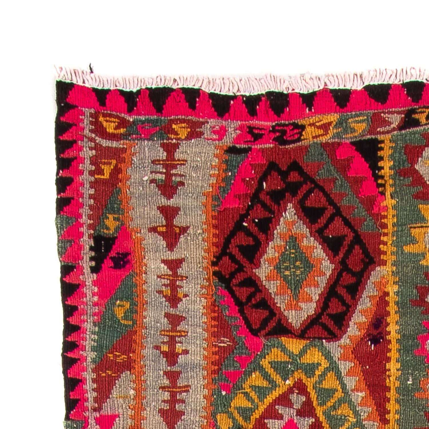 Tapis de couloir Tapis Kelim - Vieux - 280 x 112 cm - multicolore