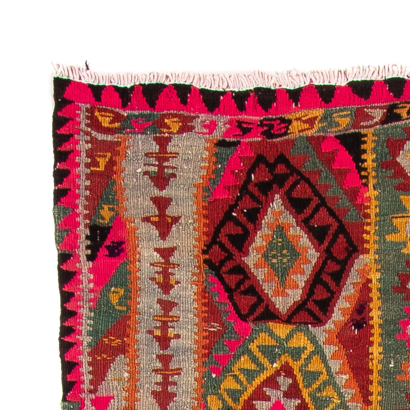 Tapis de couloir Tapis Kelim - Vieux - 280 x 112 cm - multicolore