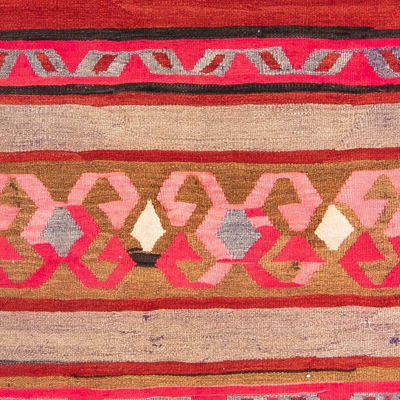 Tapis de couloir Tapis Kelim - Vieux - 370 x 130 cm - multicolore