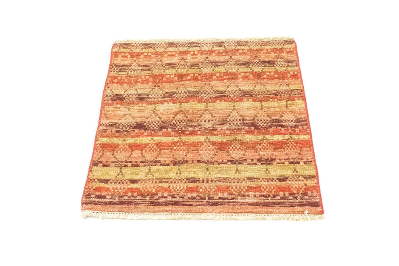 Tapis design carré  - 59 x 58 cm - orange