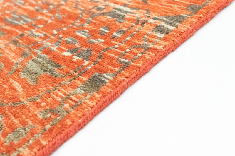Tapis design carré  - 61 x 60 cm - orange