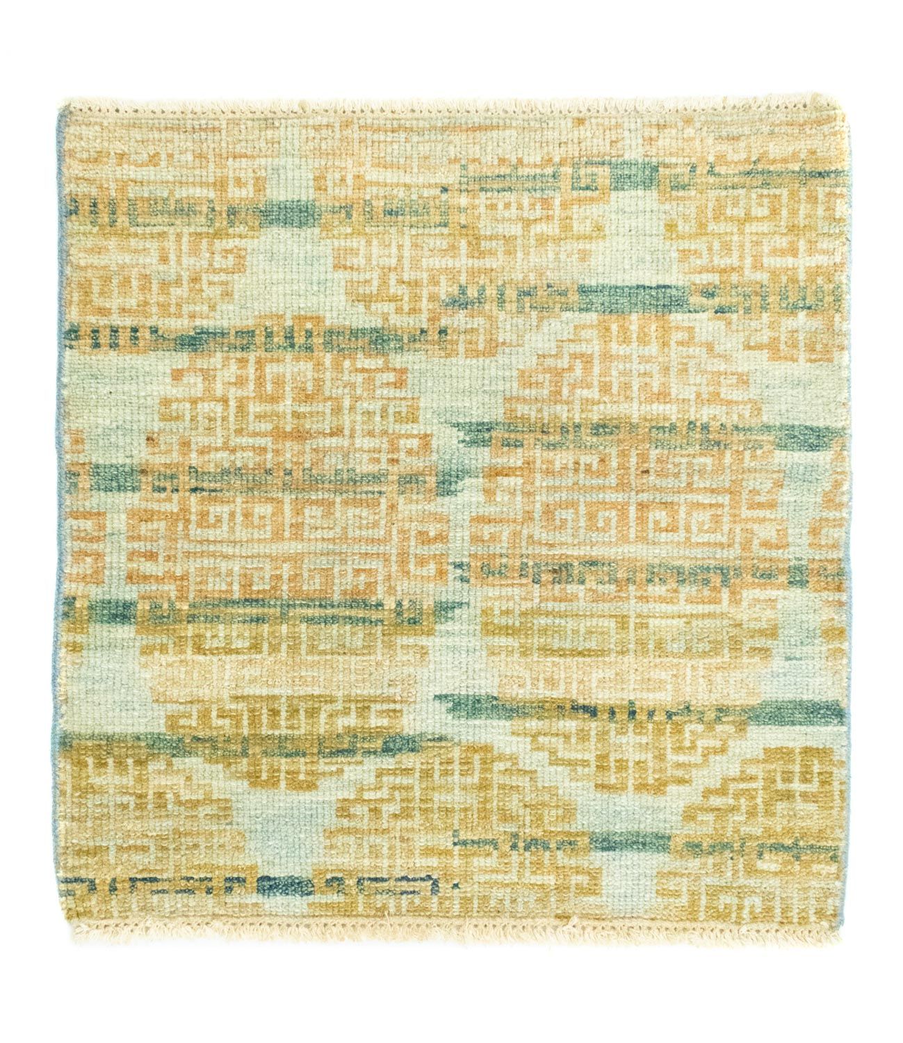 Tapis design carré  - 61 x 59 cm - or