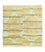 Tapis design carré  - 61 x 59 cm - or