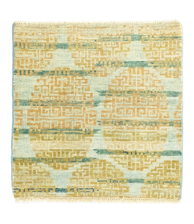 Tapis design carré  - 61 x 59 cm - or
