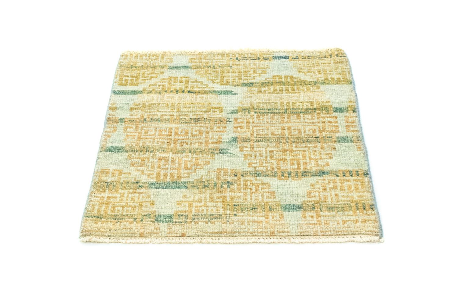 Tapis design carré  - 61 x 59 cm - or