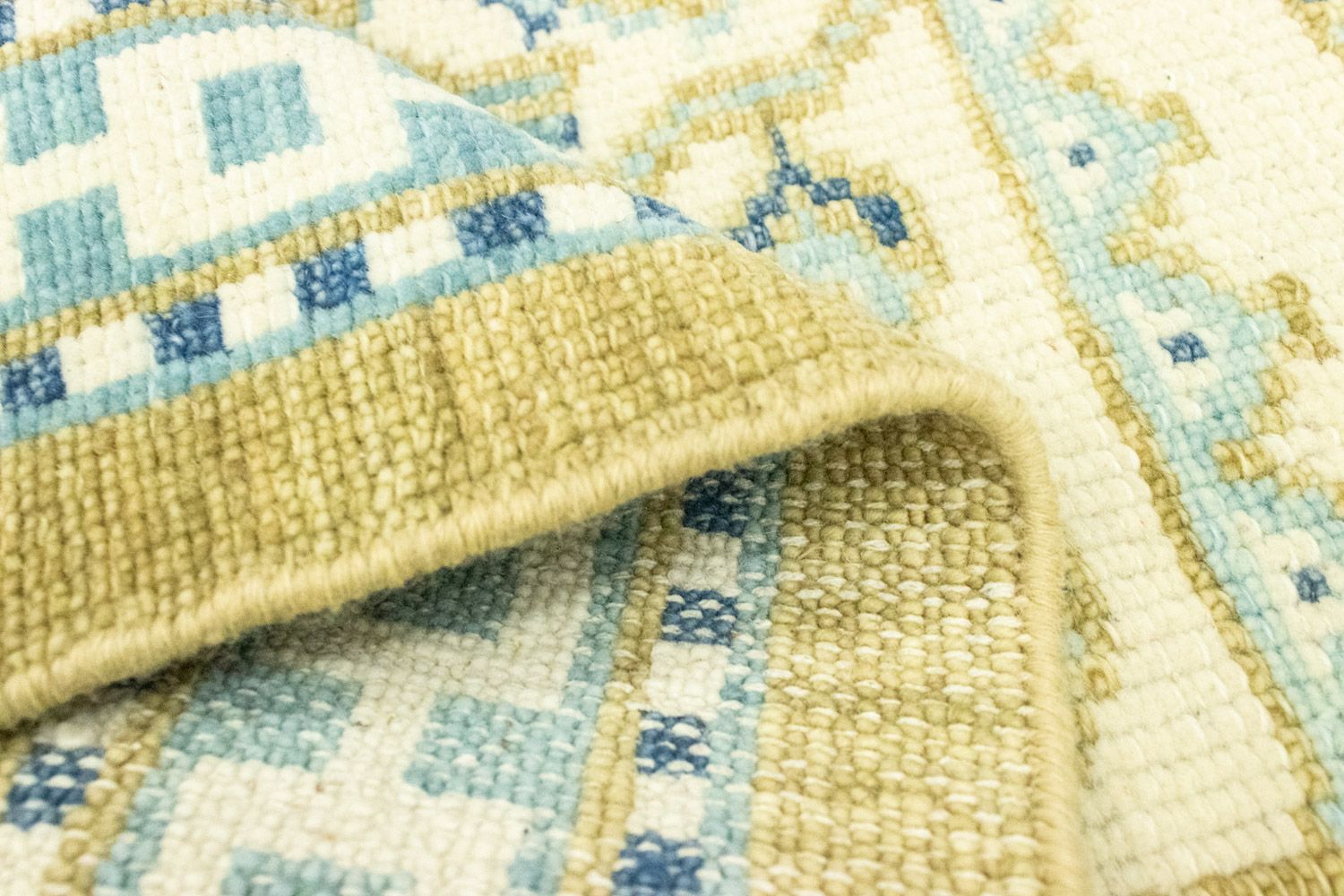 Designer Teppich 92 x 59 cm - beige