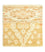 Tapis design carré  - 60 x 58 cm - beige