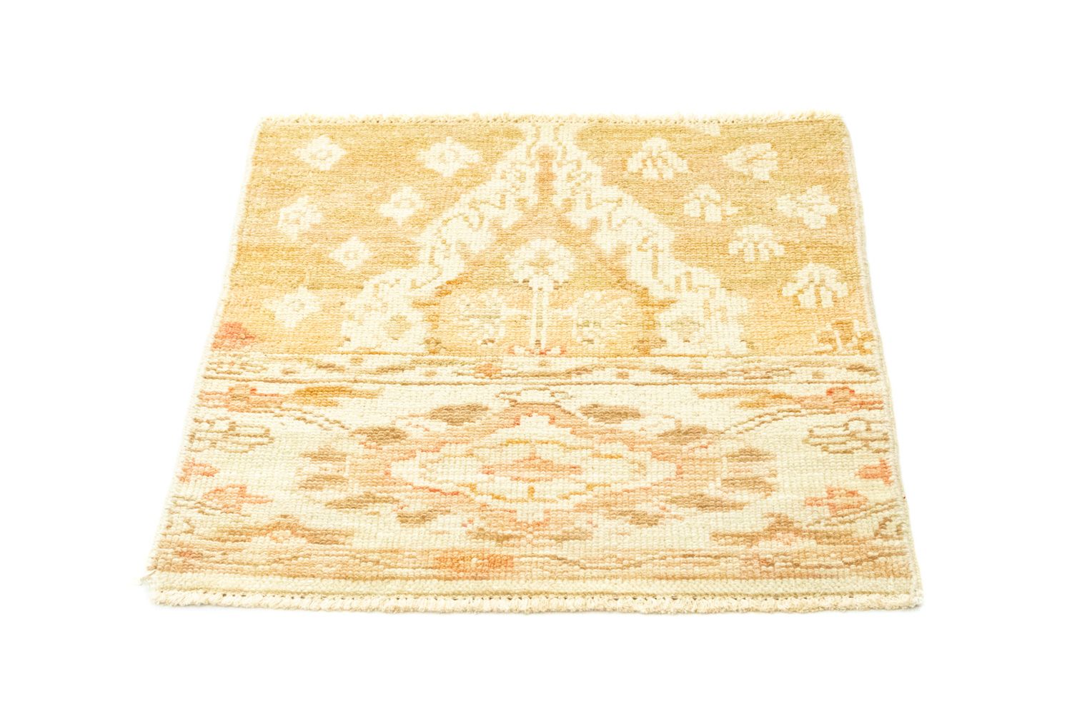 Tapis design carré  - 60 x 58 cm - beige