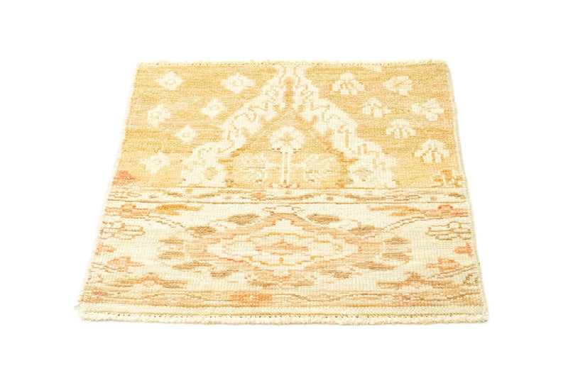 Tapis design carré  - 60 x 58 cm - beige