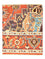 Tapis design - 94 x 78 cm - orange