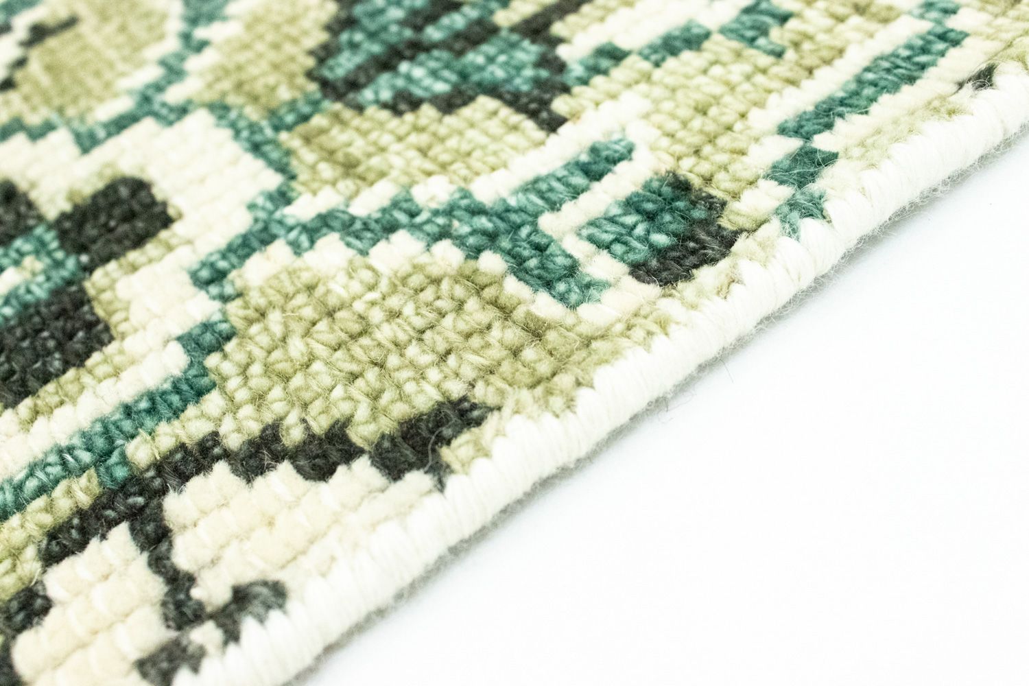 Tapis en laine - 87 x 64 cm - vert