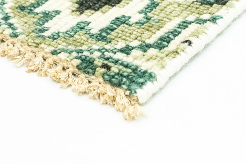 Tapis en laine - 87 x 64 cm - vert