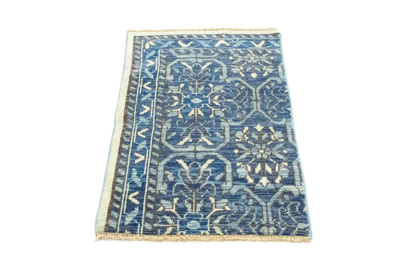 Tapis design - 92 x 59 cm - bleu