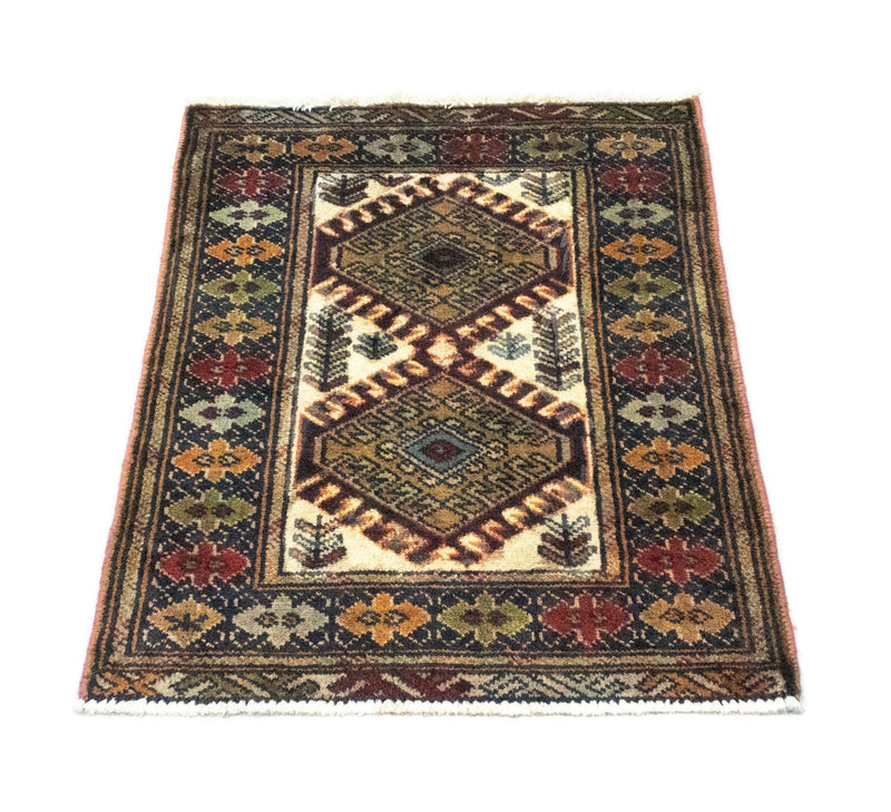 Tapis Turkaman - 86 x 60 cm - beige