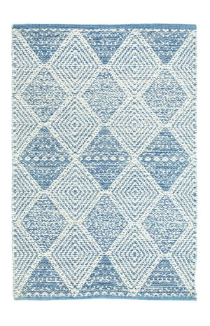 Tapis Kelim - Tendance - 92 x 62 cm - bleu clair