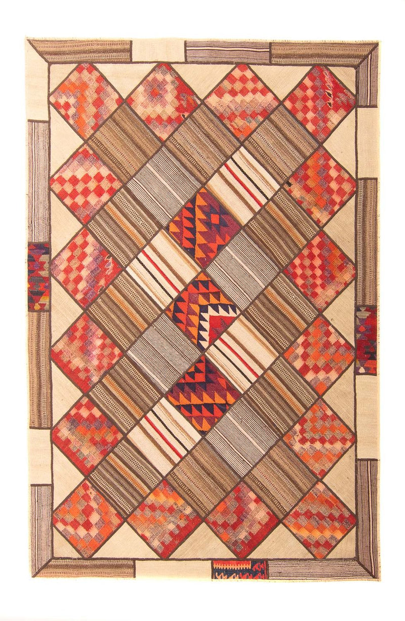 Tapis patchwork - 230 x 160 cm - multicolore