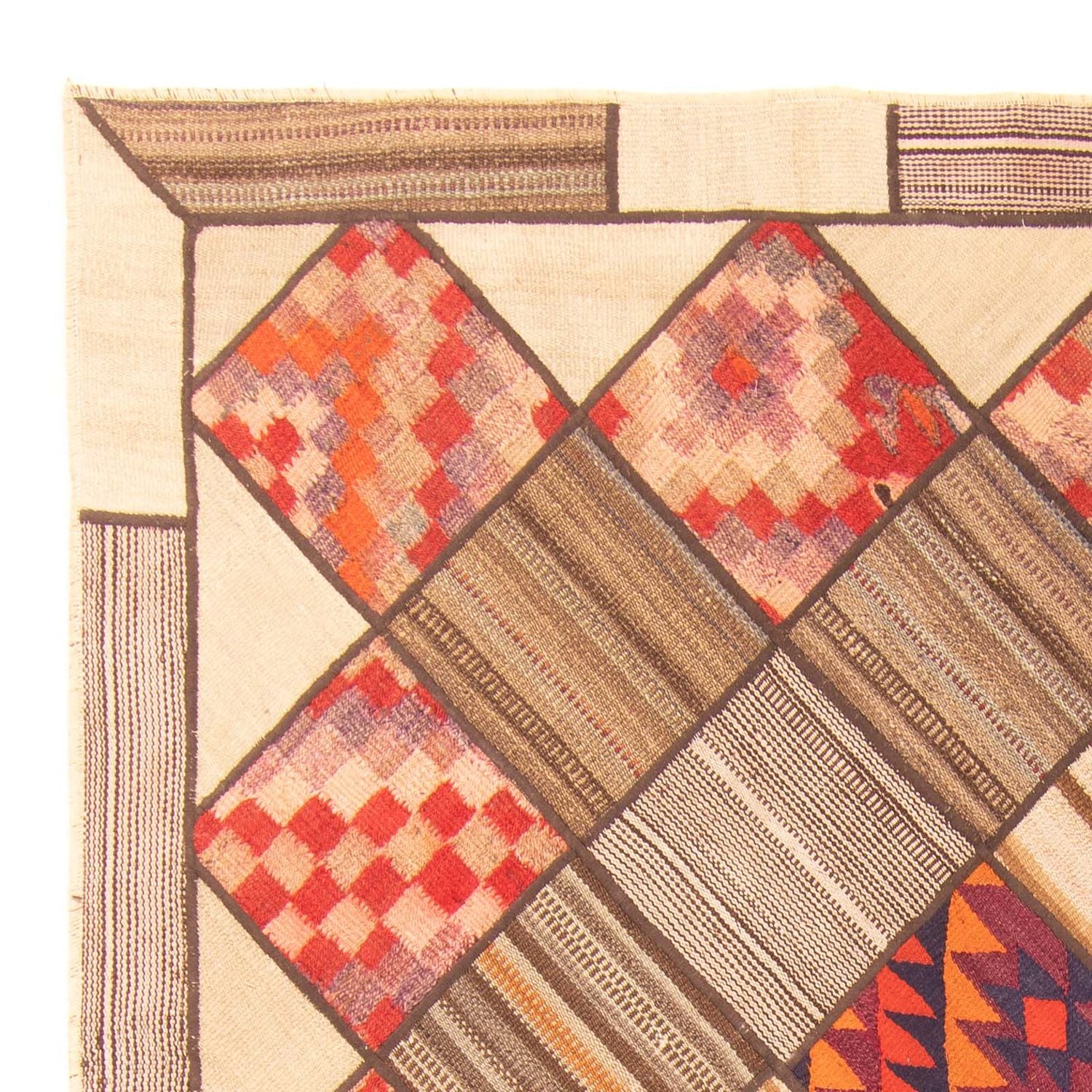 Tapis patchwork - 230 x 160 cm - multicolore