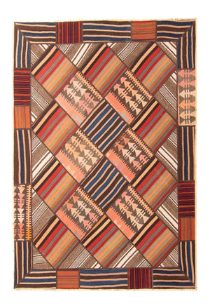 Tapis patchwork - 200 x 150 cm - multicolore