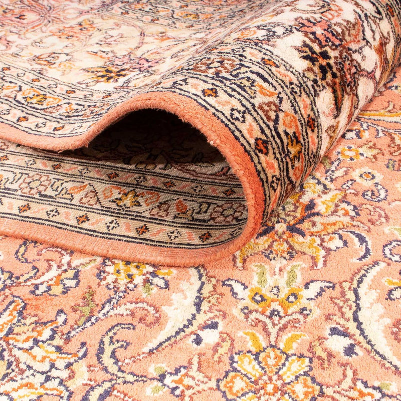 Tapis en soie - Soie du Cachemire - 276 x 187 cm - rouille