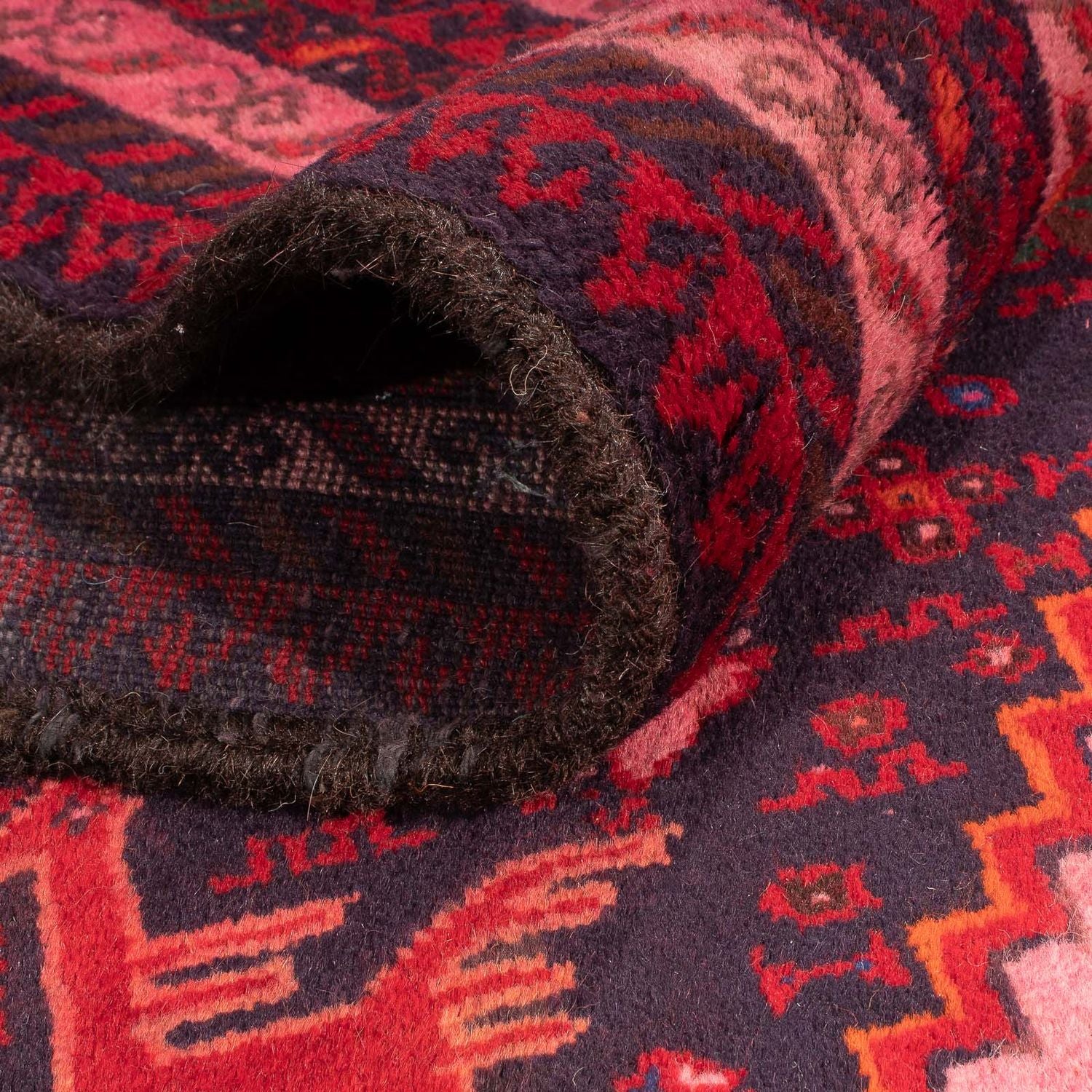 Tapis Belutsch - 197 x 100 cm - rouge clair