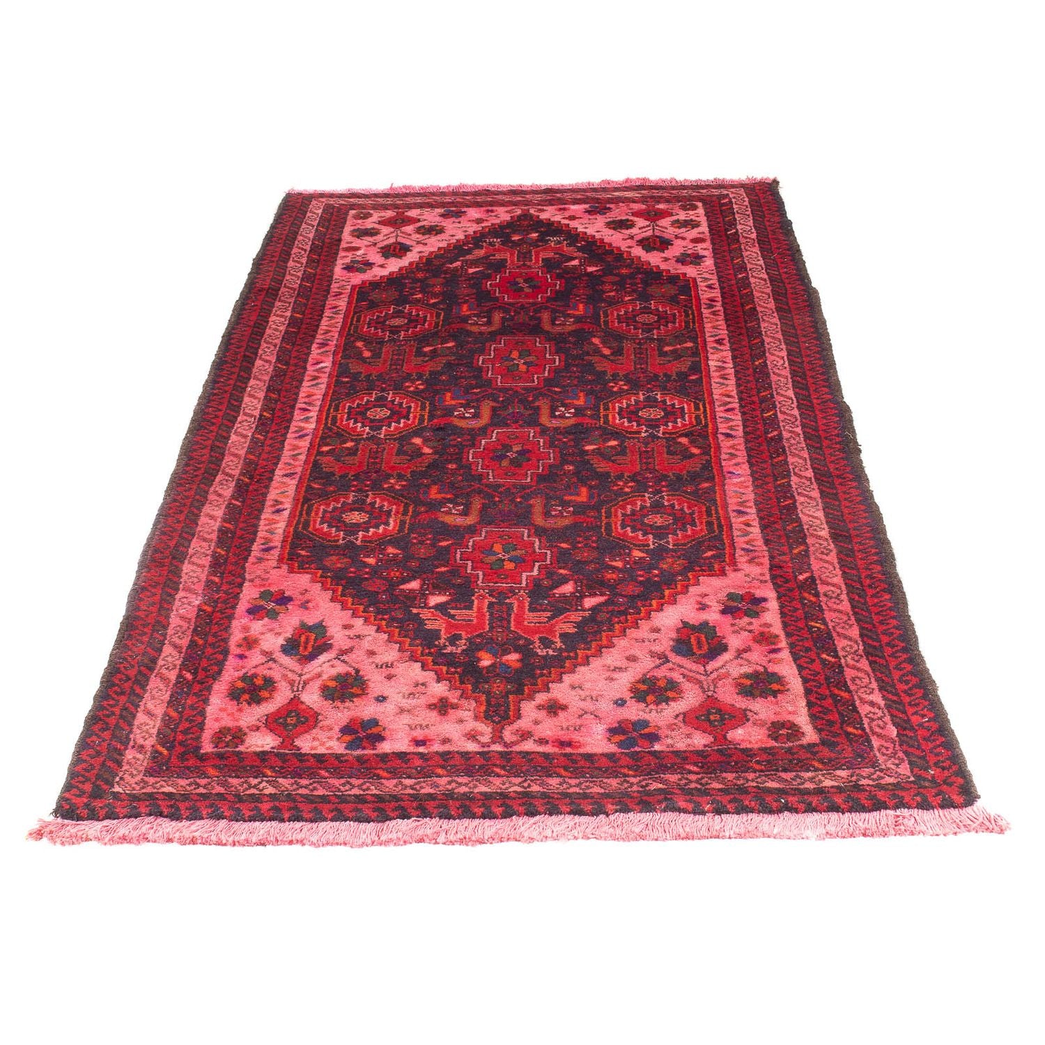 Tapis Belutsch - 197 x 100 cm - rouge clair