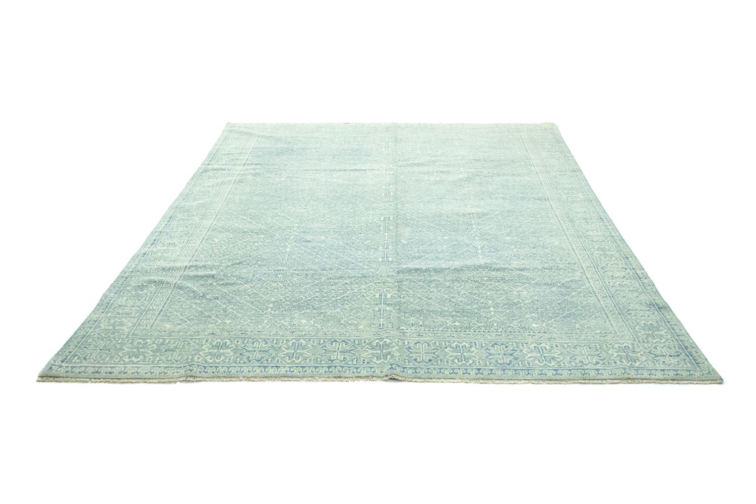Tapis design - 301 x 258 cm - bleu clair