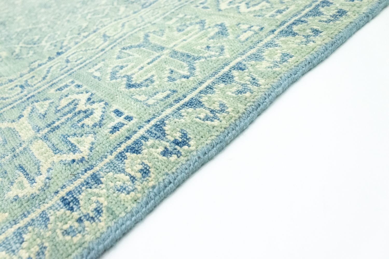 Tapis design - 301 x 258 cm - bleu clair